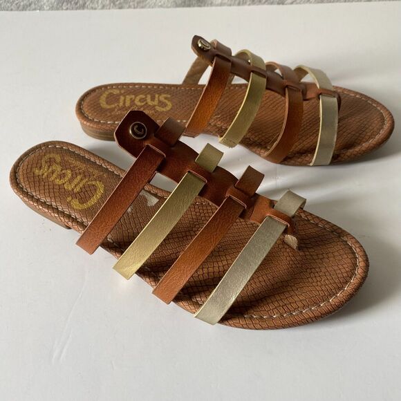 Circus by Sam Edelman Sandals Size 8 Brown Golden - Picture 7 of 7